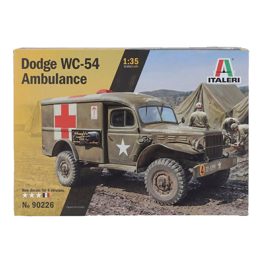 Dodgeダッジ WC-54 4x4 トラック ミリタリーアンビュランス 1944 オリーブドラブ プラモデルキット / ITALERI 1/35 ミニカー ミリタリー模型