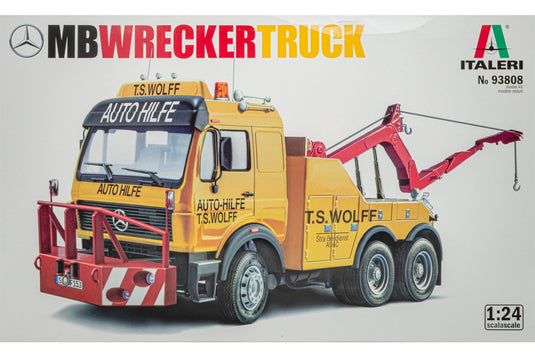 Mercedes-Benz NG Wrecker Truck メルセデスベンツ NG レッカー車 組み立てプラモキット模型 カーモデル /Italeri 1/24