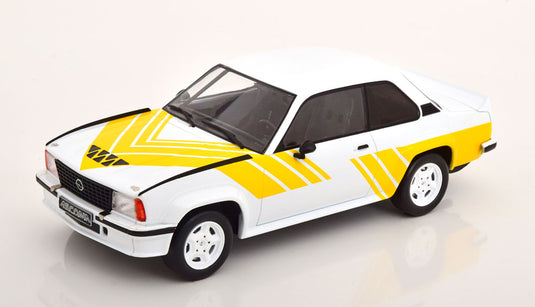Opel Ascona B 400 1982 ホワイトイエロー / IXO 1/18 ミニカー