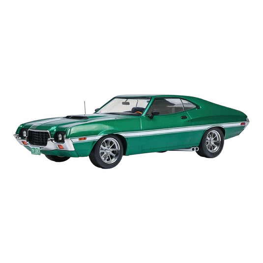 【予約】 Fordフォード Gran Torinoグラントリノ クーペ 1972 グリーンメタリック ホワイトストライプ / IXO 1/18 ミニカー