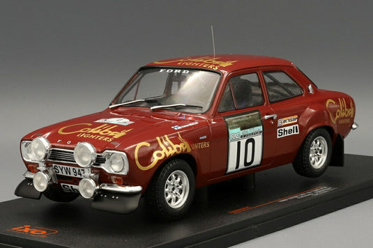 Ford Escort MK1 RS 1600 10号車 Colibri Lighters WRC RACラリー 1974 H.Mikkola J.Davenport/ IXO 1/18 ミニカー
