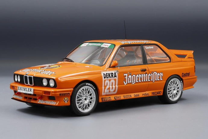 BMW M3 (E30) No.20 J?germeister DTM Nurburgring 1992 W.Gardner/ IXO 1/18 ミニカー