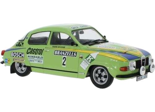 ラリースウェーデン Saab 96 V4 1976 No.2 / IXO 1/18 ミニカー