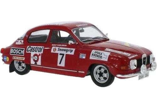 ラリースウェーデン Saab 96 V4 1973 No.7 / IXO 1/18 ミニカー