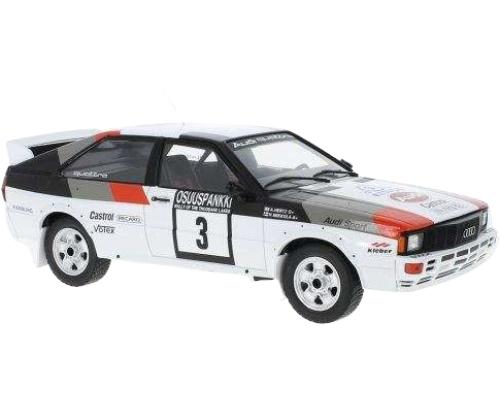 1000 Lakes ラリー Audi Quattro 1982 / IXO 1/18 ミニカー