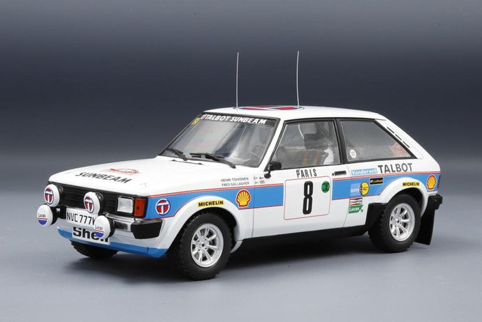 Talbot Sunbeam Lotus No.8 Rally WM Rallye Monte Carlo 1981 H.Toivonen/F.Gallagher/ IXO 1/18 ミニカー
