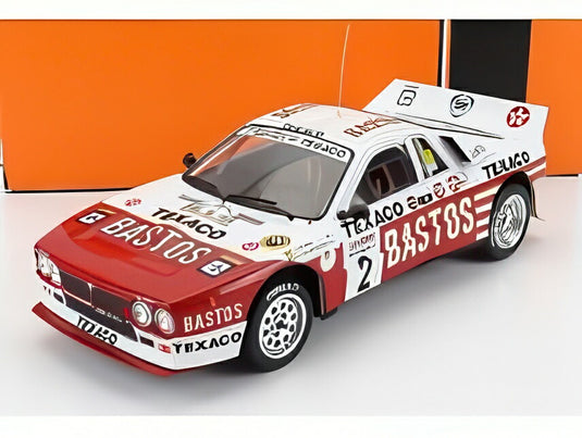 Lancia 037 No.2 Bastos Rally Ypres 1985 P.Snijers/D.Colebunders/ IXO 1/18 ミニカー
