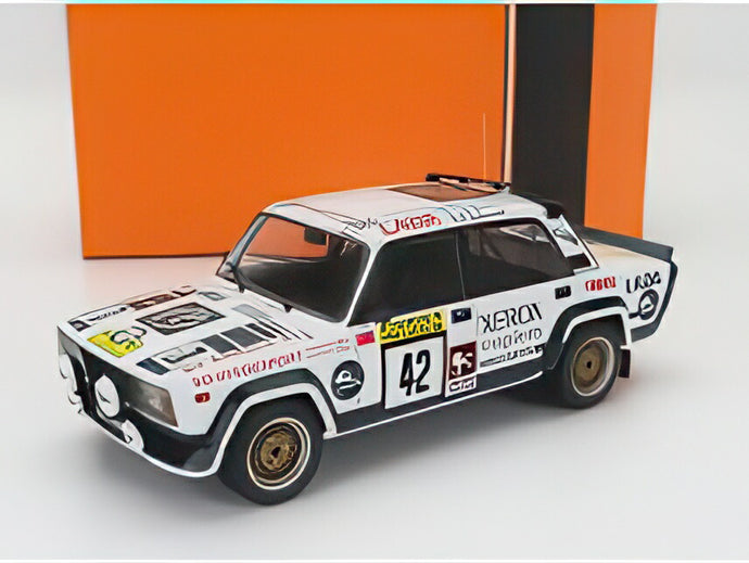 LADA FIAT 2105 VFTS（ナイトバージョン） 42号車 ラリー 1000レイクス 1984 S.ブランザ V.ネイマン ホワイト ブラック/ IXO 1/18 ミニカー