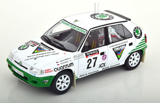 Skodaシュコダ Feliciaフェリシア Kit Car No 27 RAC Rallyラリー 1995 / IXO 1/18 ミニカー