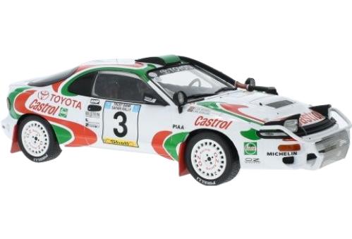 サファリラリー Toyota Celica Turbo 4WD ST185 1993 No.3 I. Duncan I. Munro / IXO 1/18 ミニカー