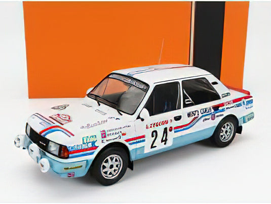 SKODA - 130L  N 24 RALLY MONTECARLO 1987 John HAUGLAND - PETTER VEGEL /IXO 1/18ミニカー