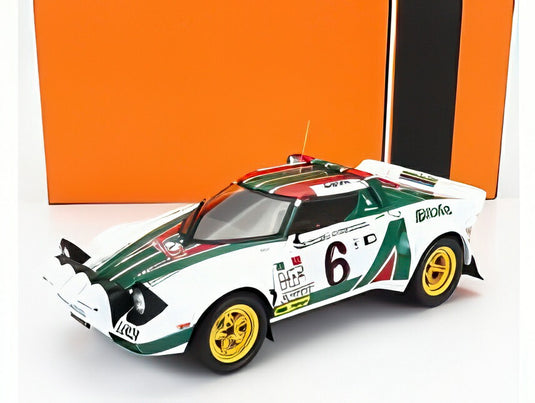Lancia Stratos HF No.6 Alitalia Rallye WM Rallye Monte Carlo 1976 B.Waldegard/H.Thorszelius/ IXO 1/18