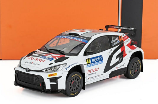 TOYOTA ヤリス GR RALLY1 チーム トヨタ N 44 ラリーフィンランド 2024 小暮 輝 T.ルフティネン ホワイト/ IXO 1/18 ミニカー