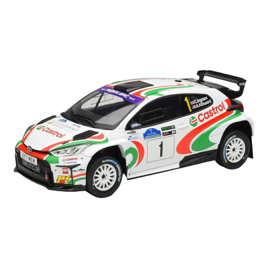 Toyotaトヨタ GR Yarisヤリス Rally2 No.1 Voyonic Grampian Forest Rally 2024 ホワイト / IXO 1/18 ミニカー