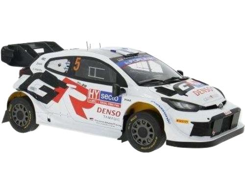 TOYOTA YARIS GR RALLY1 N5 4位 ラリーフィンランド 2024 S.パヤリ ホワイト/ IXO 1/18 ミニカー