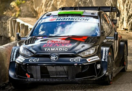 【予約】TOYOTA ヤリス GR ハイブリッド ラリー1 TEAM TOYOTA GAZOO RACING WRT #33 ラリーモンテカルロ 2位 2025 エバンス/マーティン ブラック / IXO 1/18 ミニカー