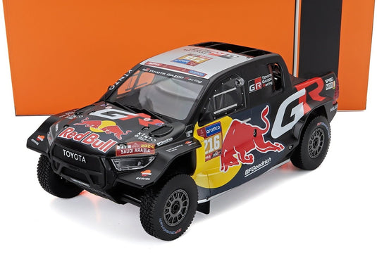 Toyotaトヨタ GR DKR Hiluxハイラックス Team Toyota Gazoo Racing No.216 Rally Dakar 2024 Seth Quinter Den / IXO 1/18 ミニカー