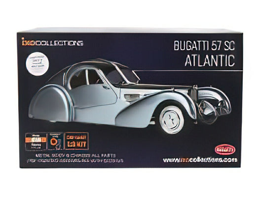 BUGATTI - TYPE 57 SC ATLANTIC 1936 - LIGHT BLUE MET/IXO 1/8ミニカー