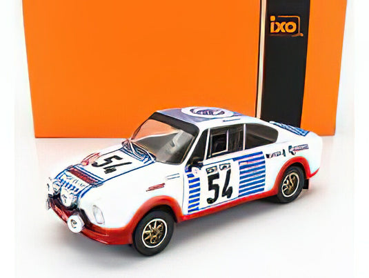 SKODA - 130RS TEAM SKODA  N 54 RALLY MONTECARLO 1977 SVATOPLUK KVAIZAR - JIRI KOTEK - WHITE BLUE RED /IXO 1/24 ミニカー
