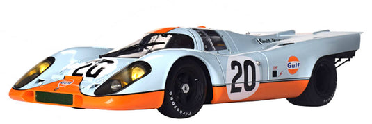 Porscheポルシェ 917K No 20 24h Le Mansル・マン 1970 Gulfガルフ 組み立てキット839パーツ / IXO 1/8 ミニカー