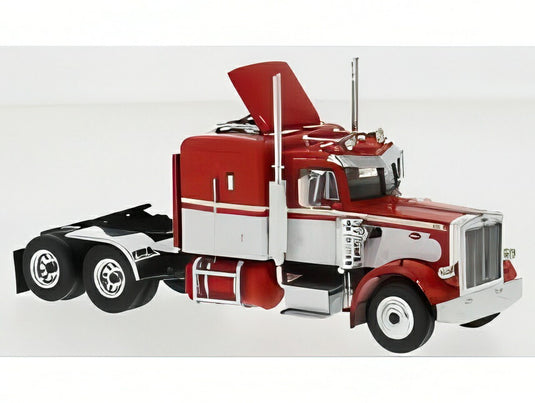 PETERBILT 359 トラクタートラック 3軸 1973 レッド/ホワイト/ IXO 1/64 ミニカー
