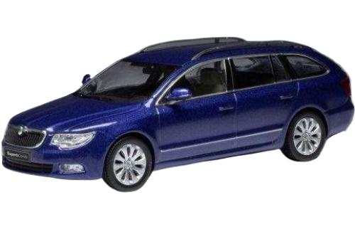 Skoda Superb II 3T 2008 ブルー IXOCLC470N / IXO 1/43 ミニカー