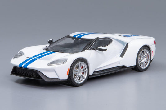 Fordフォード GT 2017 white blue /IXO 1/43 ダイキャストミニカー