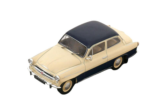 Skodaシュコダ Octaviaオクタビア 1959 クリーム ダークブルー / IXO 1/43 ミニカー