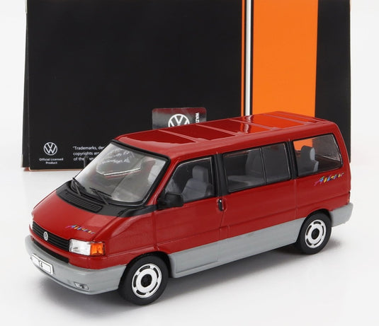 【予約】 VWフォルクスワーゲン T4 Multivanマルチバン Minibusミニバス Allstarオールスター 1992 レッドグレー / IXO 1/43 ミニカー