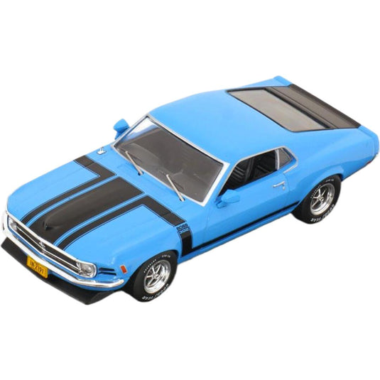 Fordフォード Mustangマスタング Bossボス 302 1970 ライトブルー ブラック / IXO 1/43 ミニカー