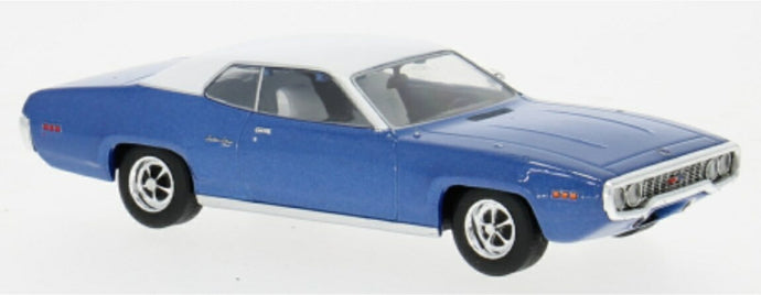 PLYMOUTH サテライト セブリング プラス クーペ 1971 ブルー/ホワイト / IXO 1/43 ミニカー