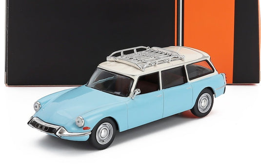 Citroenシトロエン ID19 Break SW Station Wagonステーションワゴン 1960 ライトブルーホワイト / IXO 1/43 ミニカー