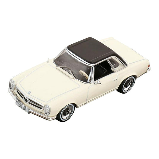 メルセデス・ベンツ 230 SL W113 ハードトップ 1964 クリームホワイト / IXO 1/43 ミニカー