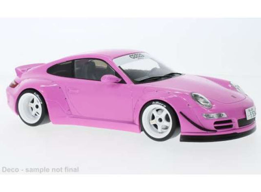 ポルシェ RWB 997 ロゼ/ IXO  1/18 ミニカー