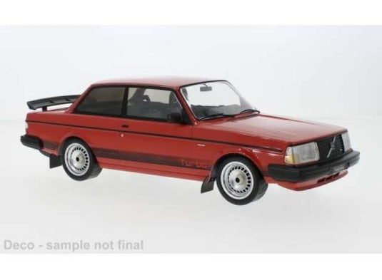1987 Volvo 240 Turbo カスタム、レッド/ IXO 1/18 ミニカー
