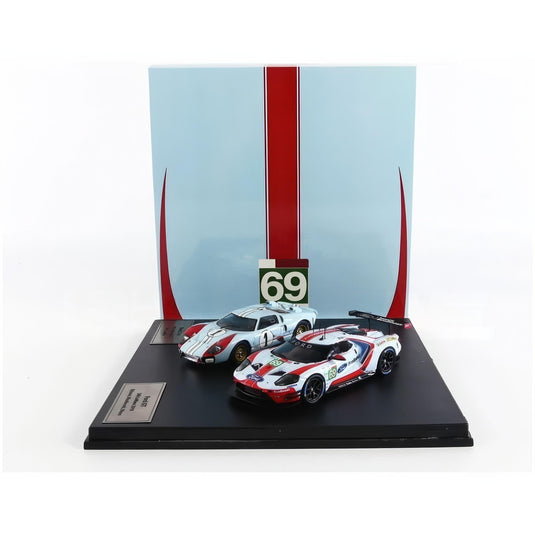 FORD 2 Cars Set GT40 MKII Le Mans 1966 and 2019 フォード 2台セット ルマン / IXO 1/43 ミニカー