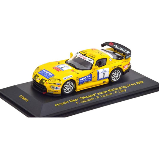 Chryslerクライスラー Viperバイパー GTSR Winner 24h Nuerburgringニュルブルクリンク 2002 Zakowski Lechner Lamy / IXO 1/43 ミニカー