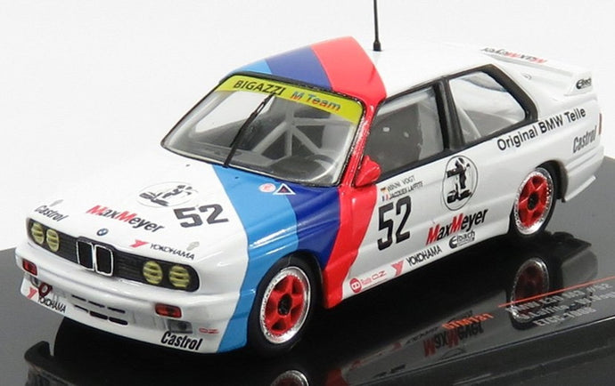 BMW 3 SERIES M3 E30 チーム BIGAZZI 52号車 ETCC 1988 J.LAFFITE W.VOGT ホワイト/ブルー/レッド/ IXO 1/43 ミニカー