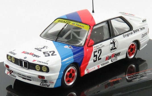 BMW 3 SERIES M3 E30 チーム BIGAZZI 52号車 ETCC 1988 J.LAFFITE W.VOGT ホワイト/ブルー/レッド/ IXO 1/43 ミニカー