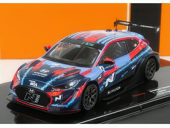HYUNDAI VELOSTER N 3 ETCR SEASON 2021 T.CHILTON 2 TONE BLUE RED/IXO 1/43ミニカー