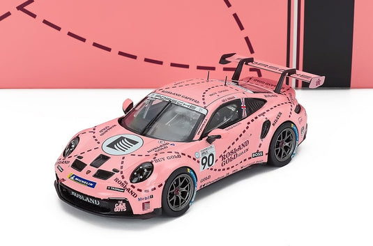 【予約】 Porscheポルシェ 911 992 GT3 Cupカップ Coupeクーペ No.90 3rd Brands Hatch 2023 Josh Malin ピンク / IXO 1/43 ミニカー