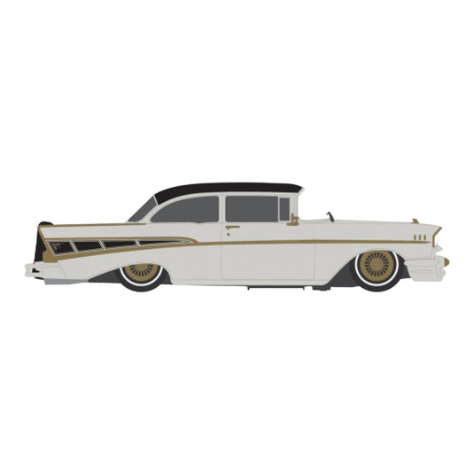 【予約】 Chevroletシボレー Bel Air 1957 ホワイト IXOアメリカシリーズ / IXO 1/64 ミニカー
