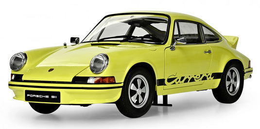 Porscheポルシェ 911 RS 2.7 1973 イエローブラック ギミック付組み立てキット / IXO 1/8 ミニカー
