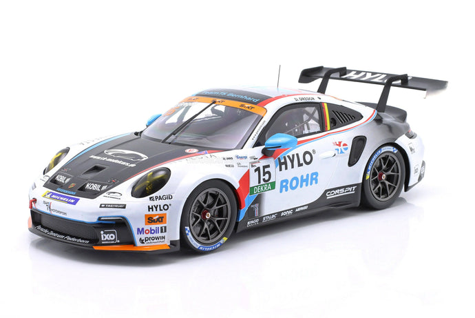 PORSCHE 911 992.2 GT3 TEAM 75 BERNHARD #15 ポルシェカレラカップドイツ 2025 ダニエル・グレゴール ホワイト/ブラック / IXO 1/18 ミニカー