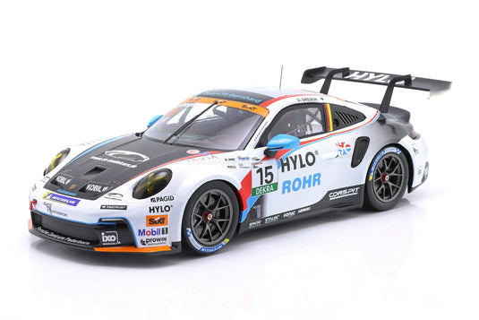 PORSCHE 911 992.2 GT3 TEAM 75 BERNHARD #15 ポルシェカレラカップドイツ 2025 ダニエル・グレゴール ホワイト/ブラック / IXO 1/18 ミニカー