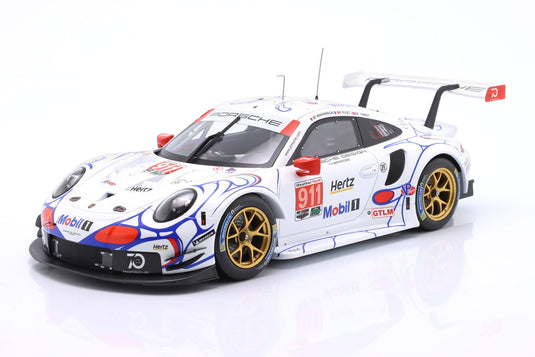 【予約】PORSCHE 911 991 RSR N911 プチルマン GTLMクラス優勝 2018 パトリックピレ ニックタンディ フレデリックマコウィッキー ホワイト/ IXO 1/18 ミニカー