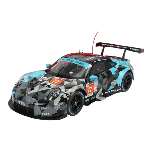 Porscheポルシェ 911 991 RSR 4.0L 2020 Dempsey Proton No.77 24h Le Mansルマン Campbell Pera Ried グレーブラ / IXO 1/18 ミニカー