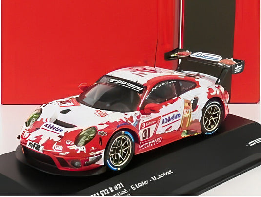 PORSCHE 911 991-2 GT3 R チームフリカデリレーシング N31 24hニュルブルクリンク 2019 レッドホワイト/ IXO 1/43 ミニカー