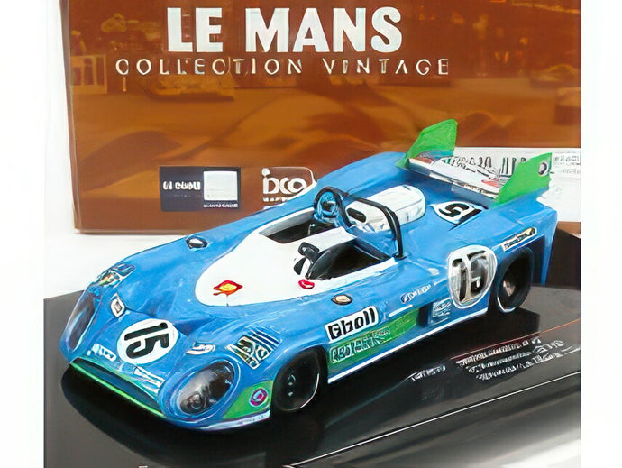 MATRA SIMCA MS670B 3.0L V12 TEAM EQUIPE MATRASIMCA SHELL N 15 WINNER 24h LE MANS 1972 H.PESCAROLO G.HILL BLUETTE WHITE/IXO 1/43ミニカー