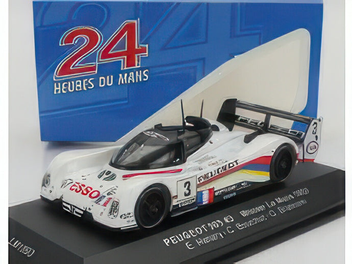 PEUGEOT 905 EVO1B 3.5L V10 TEAM PEUGEOT TALBOT SPORT N 3 24h WINNER LE MANS 1993 G.BRABHAM C.BOUCHUT E.HELARY WHITE BLACK/IXO 1/43ミニカー
